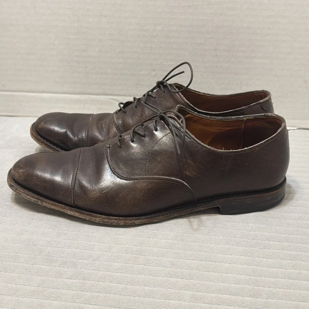 Allen Edmonds Park Avenue Cap Toe Oxford Shoes 5615 Men's Size 11.5 D Brown